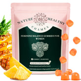 Weigloce Premium Gummies equilibrio femenino con piña hawaiana para apoyo diario