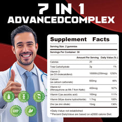 Wekannufod D3K2 gummies ingredients label close-up.