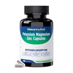 Wekannufod potassium magnesium capsules bottle for daily mineral support and balanced hydration.