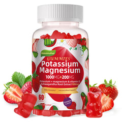 Wekannufod potassium magnesium gummies bottle ready for daily use