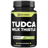 WELBUDA Tudca with Milk Thistle bottle for daily immune and digestive support.