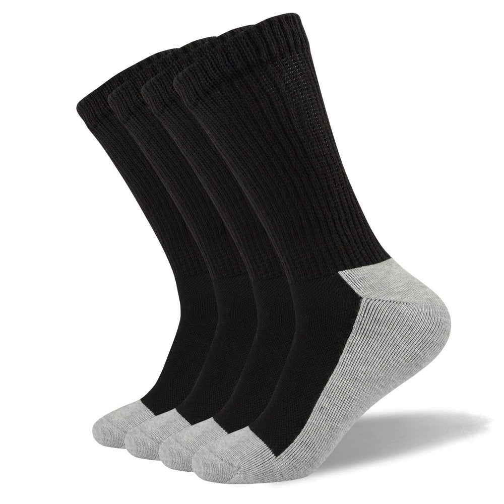 Well Knitting diabetic socks four-pairs pack shown for daily comfort.
