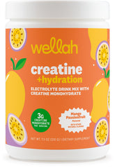 Wellah Creatine and Hydration Powder bottle with 30 servings for daily workouts.