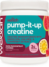 Wellah Creatine for Women bottle with Guava Passionfruit flavor for daily workouts.