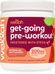 Wellah Get-Going Watermelon Lime drink mix for a refreshing workout energy boost