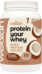 Wellah Protein Your Whey Coconut bottle supports daily protein intake for active lifestyles.