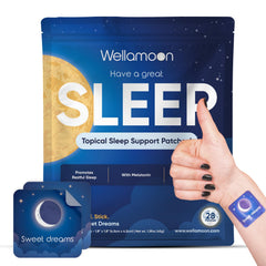 Wellamoon Original Sleep Patches package shown for discreet nightly use.