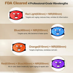 WELLEVER face mask with soft silicone eye pads for safe light therapy.