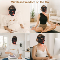WELLEVER red-light mask supporting collagen and elastin for a firmer look.
