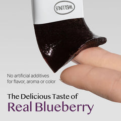 Wellinus collagen jelly sticks blueberry snack on the go to support hair and nails