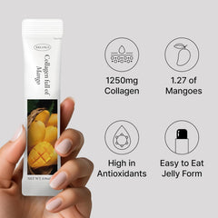WELLINUS Korean Collagen Jelly stick torn open ready to squeeze.