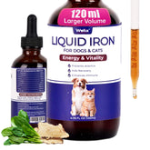 Wellix Liquid Iron bottle pour for dogs and cats with chicken flavor supports energy
