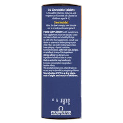 Wellkid nutrition label featuring essential vitamins and minerals for kids.