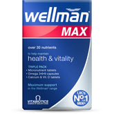Wellman Max 84-pack bottle front view for easy daily use.