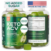 Wellneco Apple Cider Vinegar Gummies pack front highlights keto-friendly sugar-free format.