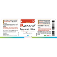 WELLNESS EXTRACT Eannatto Tocotrienols bottle label highlights tocotrienol-rich formula and purity.