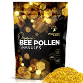 WellnessLabsRx Bee Pollen Granules bottle showcasing premium packaging and nutrient-rich granules