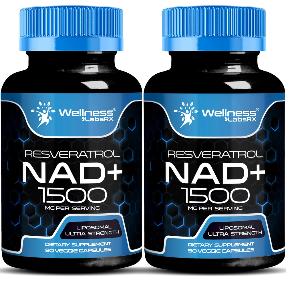 Wellness LabsRx NAD supplement bottle with liposomal formula for cellular support