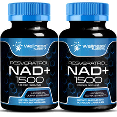 Wellness LabsRx NAD supplement bottle with liposomal formula for cellular support