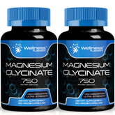 Wellness LabsRx magnesium glycinate capsules bottle highlighting high absorption for daily wellness