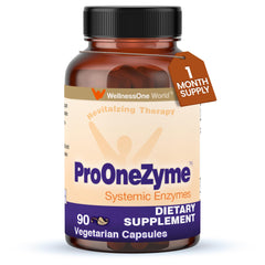 Well WellnessOne ProOneZyme bottle for daily digestive support and easy dosing