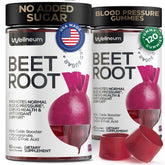 Wellneum Beet Root Gummies bottle front for heart-friendly daily support