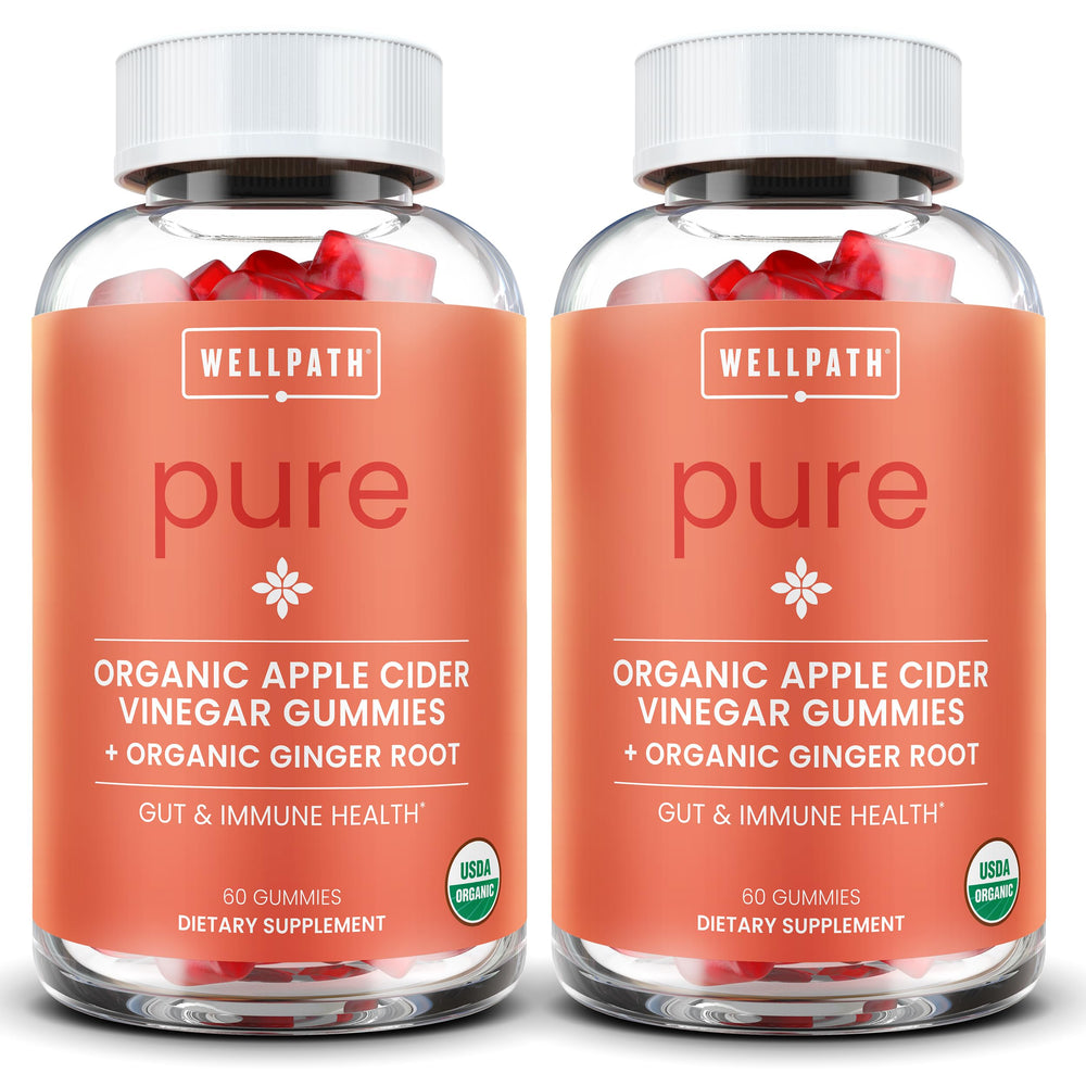 WellPath front packaging showing organic ACV gummies and certifications for trust