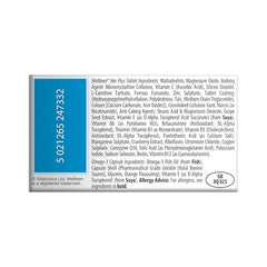 Wellteen Her Plus box front shows vitamins and minerals for teen development.