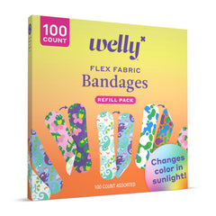 Welly bandage with sealed edges keeps dirt out during adventure