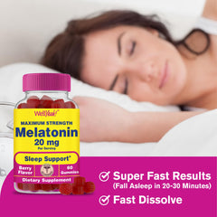 WellYeah Melatonin Gummies vegan non-GMO formula suitable for diets