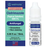 WELMATE Clotrimazole 1% bottle front for on-the-go relief.