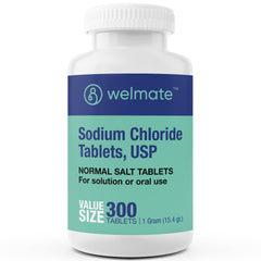 WELMATE sodium chloride tablet package for hydration support and electrolyte balance