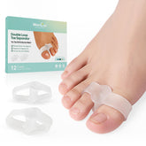 Welnove bunion corrector pack 12 for all-day toe alignment.