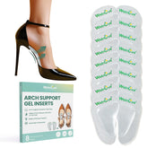 Welnove gel arch support insoles for flat feet provide stable support during walking