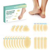 Welnove gel blister bandages on heel—waterproof cushioning during activity