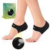 Welnove gel heel protector cups front view with breathable design for daily comfort