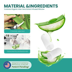 Welnove aloe vera infused toe caps soothe and protect the toe with moisture.