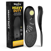 Welnove heavy-duty support insoles with reinforced arch support for long-standing comfort