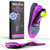 Welnove running insoles with metatarsal pad provide forefoot relief during walks and runs.