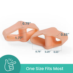 Welnove toe separators with two loops keeping toes apart and reducing friction.