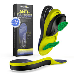 Welnove orthotic insoles with deep heel cup for all-day comfort