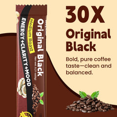WepBio Mushroom Coffee Original Black bag highlighting 30 servings for daily use.