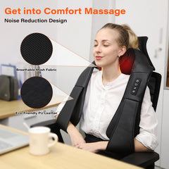 WERTYI shiatsu massager has sixteen kneading heads for deep muscle relief