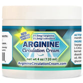 Whole Family Arginine Circulation Cream jar for soothing skin and gentle massage.