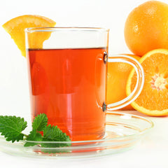 CalMag Plus mixing in hot water for a soothing citrus beverage.