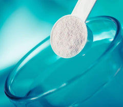 Whole Family Naturals CalMag Plus mixing cup dissolves easily in hot water for a calming beverage.