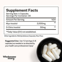 Wholesome Story 40:1 ratio label highlights ideal balance for reproductive wellness.