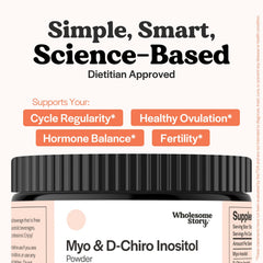 Wholesome Story powder measuring scoop enables precise daily servings.