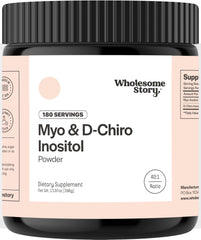 Wholesome Story myo-inositol-dci powder tub—convenient daily supplement you can mix into drinks