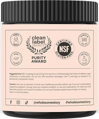 Wholesome Story powder in smoothie—tasteless mix with uncaffeinated beverages for convenient use